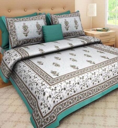 100% Cotton Printed Jaipuri Bed Linen (Pigment Printing)
