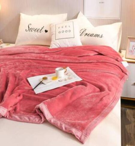 Ultra Super Soft Cloudy Blanket Solid Plain Color Collection