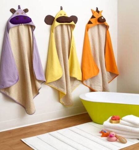 Cartoon Kids Hooded Towel, Ultra Soft Kids Poncho Towel Children Bath Towel Kids Novelty Towels Swimming Beach Towel for Boys Girls Under | Set of 3