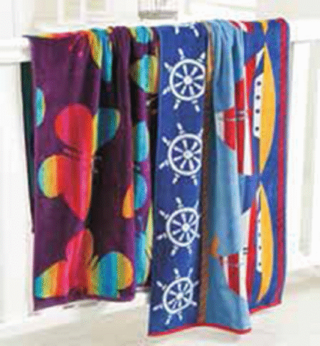 Kids Bath Towel|Soft Cotton & Sides Stitched Baby Towel|Microfibered Multi Pattern Towel for Infants,Toddler,55x26 Inch (Navy Blue) Set of 3