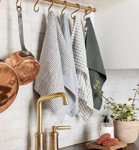 Cotton Multi Weave Cleaing High Water Absorbent Multi Purpose Large 18 X 28 Inches Kitchen Cloth/Towel (4)