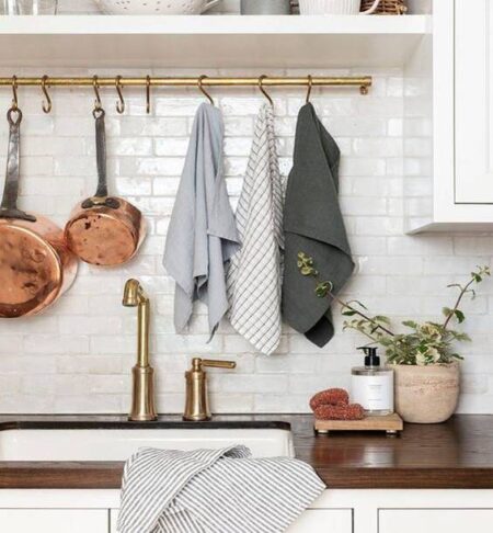 Cotton Multi Weave Cleaing High Water Absorbent Multi Purpose Large 18 X 28 Inches Kitchen Cloth/Towel (3)