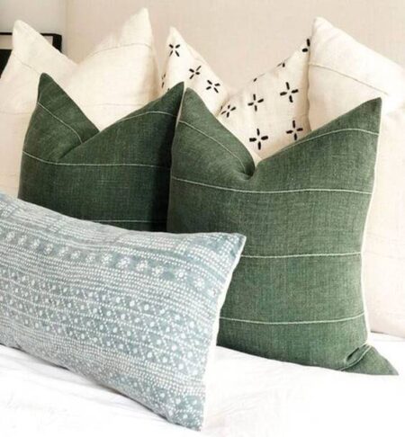 Multicolor Satin Blend Cushion Pillow Covers Set of 5 (16 x 16 Inches)